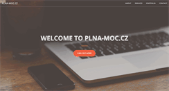 Desktop Screenshot of plna-moc.cz